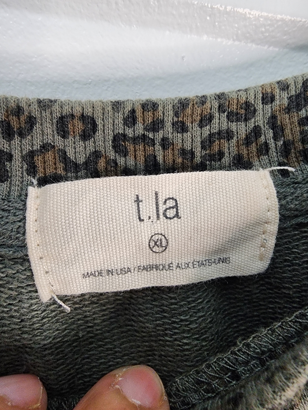 Anthropologie T.La Olive Leopard Ruffle Sleeve Tank - Picture 4 of 5